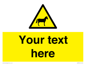 Custom warning horses